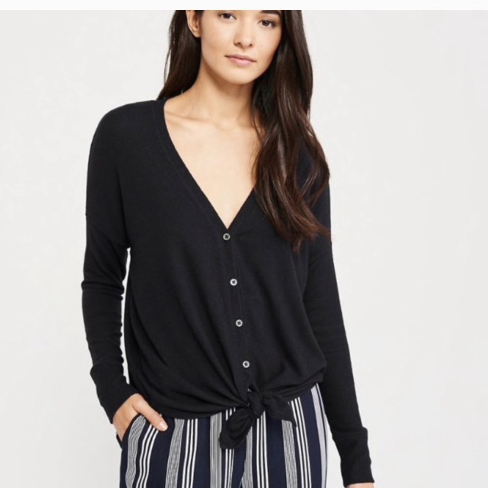 Abercrombie and Fitch cozy tie front button up